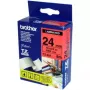 Lentu lente Brother TZ-451, TZ termopārnese, 24 mm x 8 m, melns uz sarkana