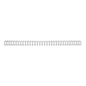 GBC stiepļu muguriņas 3:1 NO5 8mm A4, Sudraba krāsa, 3 loksnes, Metāls, A4, 8 mm, 318 mm