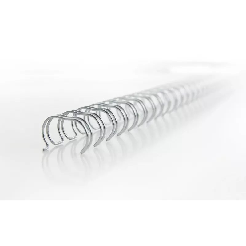 GBC WireBind iesiešanas stieples 3:1 Nr.3 5mm sudraba (100), Sudraba, 250 lapas, Metāls, A4, 379 g, 320 mm