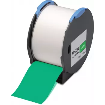 Etiķešu lenta Epson RC-T5GNA, 50 mm platums, zaļa, 15 m garums