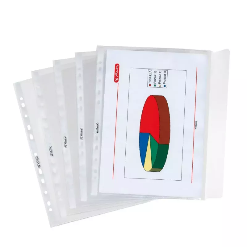 Mape Herlitz 5896204 no polipropilēna (PP) caurspīdīga A4
