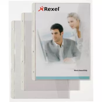 Rexel Dokumentu mape ar salokāmu atloku, 220 x 300 mm, Caurspīdīga, 0,13 mm, 250 mm, 328 mm, 4 mm