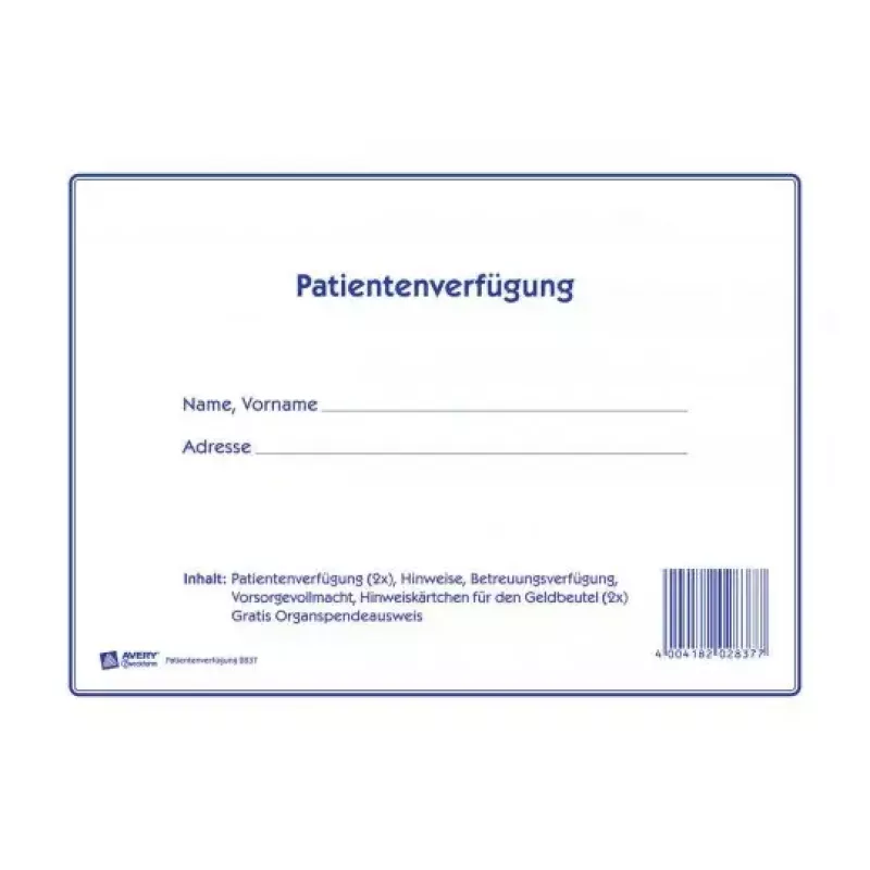 Reģistra papīrs Avery 2837