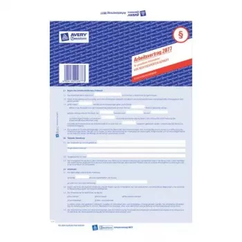 Reģistrācijas papīrs Avery 2877