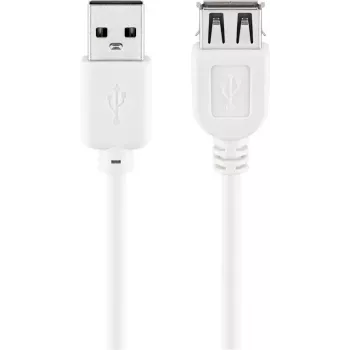 USB pagarinātāja kabelis Goobay 96197 0.6m Balts