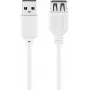 USB pagarinātāja kabelis Goobay 96197 0.6m Balts