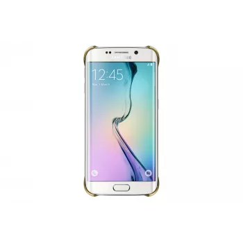 Samsung EF-QG925B mobilā tālruņa vāciņš, apvalks Zelts, Caurspīdīgs