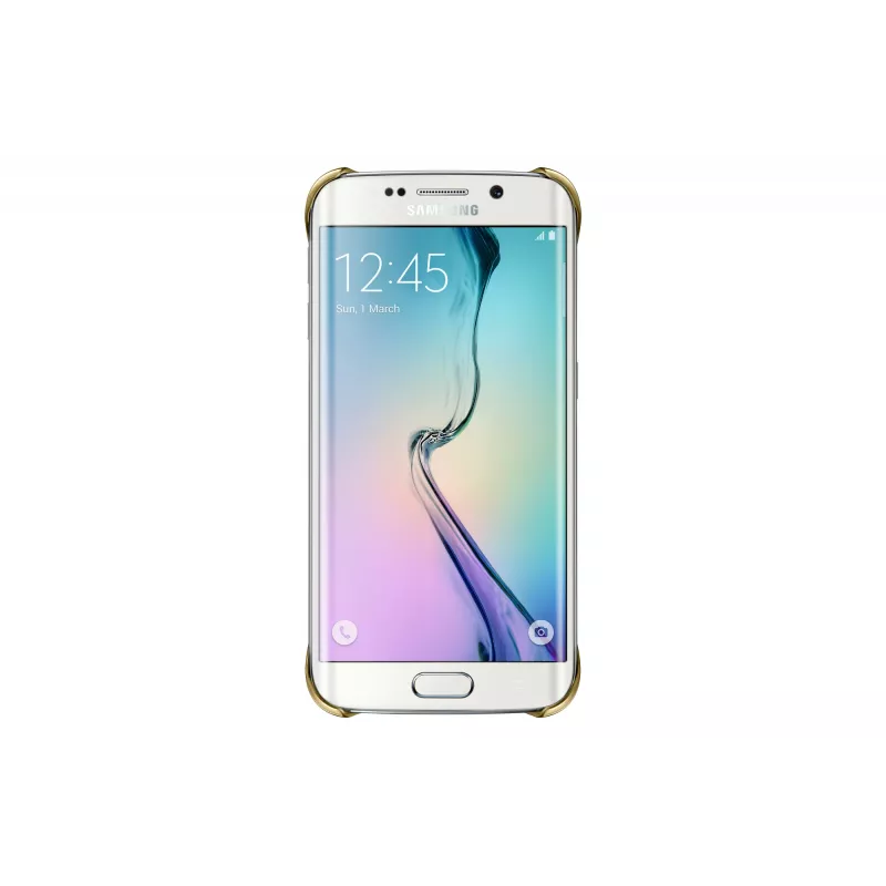 Samsung EF-QG925B mobilā tālruņa vāciņš, apvalks Zelts, Caurspīdīgs