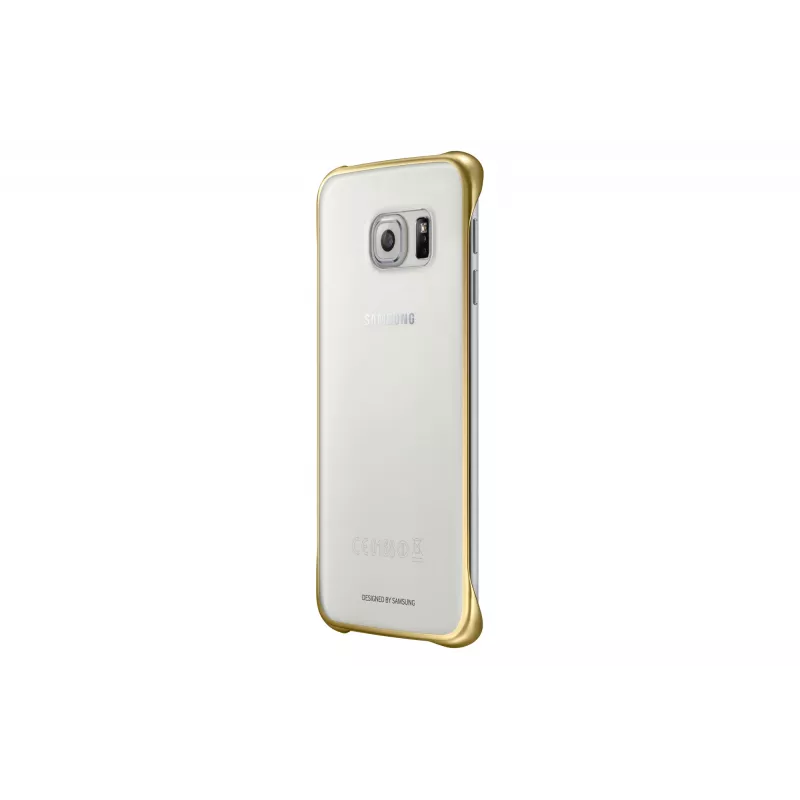 Samsung EF-QG925B mobilā tālruņa vāciņš, apvalks Zelts, Caurspīdīgs