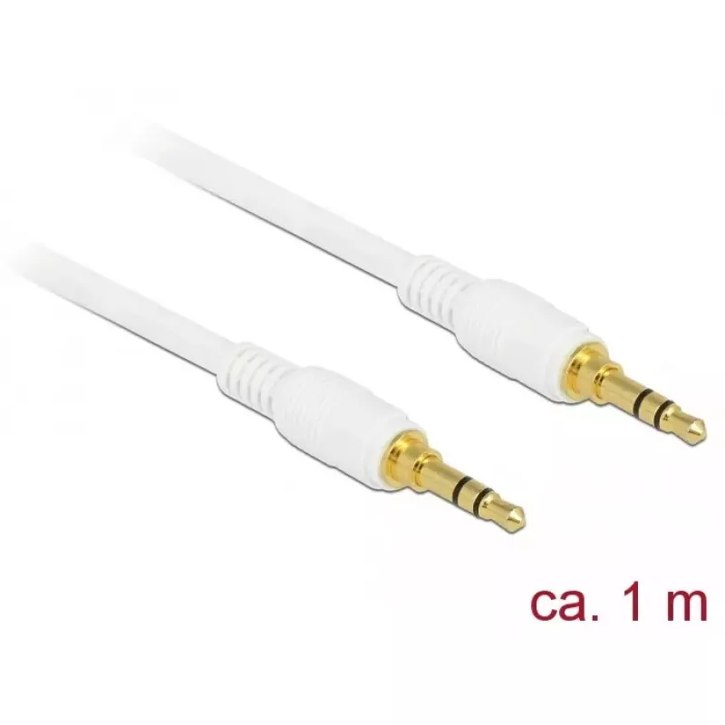Audio kabelis DeLOCK 85548 1m 3.5mm balts