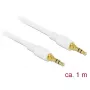 Audio kabelis DeLOCK 85548 1m 3.5mm balts