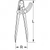 Skaldītājs KS Tools 300.0416 Tērauds 200 mm formāts 150 mm garums