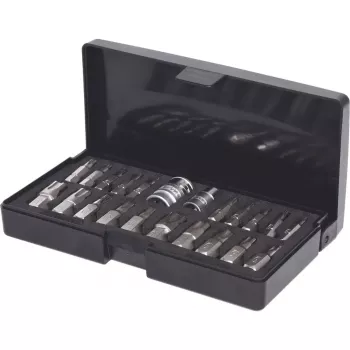 Ligzdu komplekts KS Tools 911.3120 — 22 tērauda ligzdas, 432 g