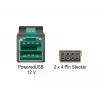 Power kabelis DeLOCK 85486 Melns 5m PoweredUSB