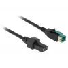 Power kabelis DeLOCK 85486 Melns 5m PoweredUSB