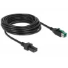 Power kabelis DeLOCK 85486 Melns 5m PoweredUSB