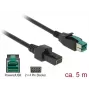 Power kabelis DeLOCK 85486 Melns 5m PoweredUSB