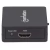 Manhattan HDMI sadalītājs 2 portu, 1080p, melns, attēlo izeju no x1 HDMI avota uz x2 HD displejiem (vienāda izeja uz abiem displejiem), USB-A barošana (kabelis iekļauts, 0,7 m), trīs gadu garantija
