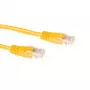 ACT dzeltens 1 metra U/UTP CAT5E ielāpu vads ar RJ45 savienotājiem