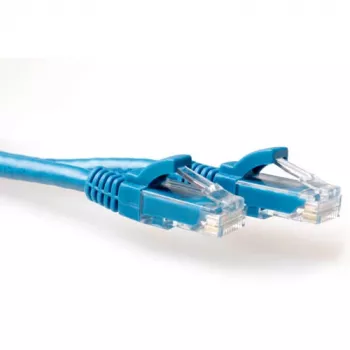 ACT zils 5 m U/UTP CAT6 ielāpu vads ar aizsardzību pret aizķeršanos un RJ45 savienotājiem