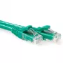 ACT zaļš 1 metrs U/UTP CAT6 aizsargāts kabelis ar RJ45 savienotājiem
