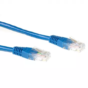 ACT Blue 3 meter U/UTP CAT6 komutācijas kabelis ar RJ45 savienotājiem