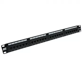 Patchpanel 24-portu neekranēts CAT6 ACT PP1010