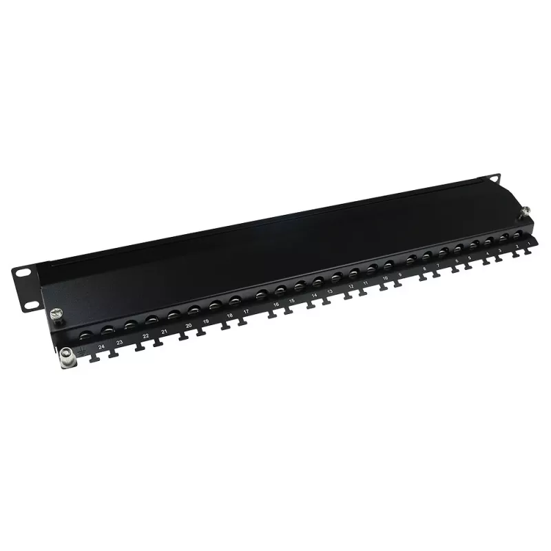 ACT ielāpu panelis 24-portu ekranēts CAT6A ar pārsegu CAT6A
