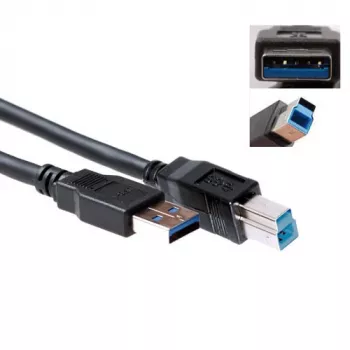 USB kabelis ACT USB 3.2 Gen1 A spraudnis - USB B spraudnis 3,00 m