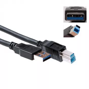 USB 3.0 A spraudnis - USB B spraudnis 5,00 m, ACT, SB0004