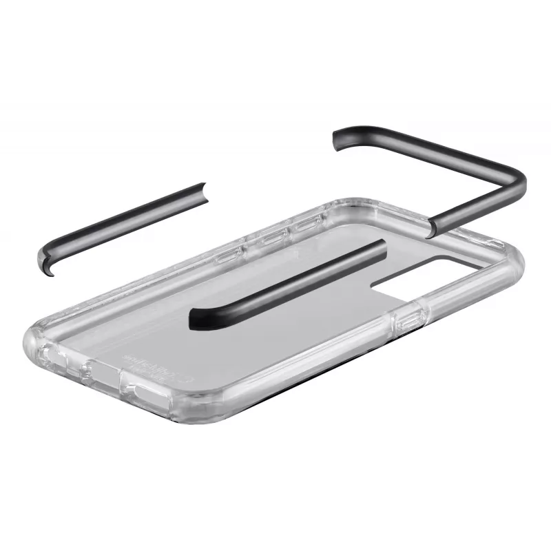 Cellularline Tetra Force Shock-Twist - Galaxy A41, vāciņš, Samsung, Galaxy A41, 15.5 cm (6.1 collas), melns, caurspīdīgs