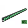 Splice Box Front Panel DeLOCK 19 inch 24 port SC Simplex zaļa