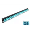 Splice Box priekšējais panelis DeLOCK 19 collu 24 portu LC Duplex akvamarīna krāsā