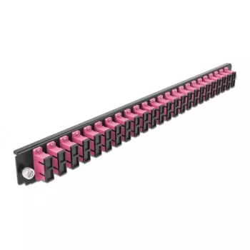 Splice Box priekšējais panelis DeLOCK 19 collas 24 portu SC Duplex violets
