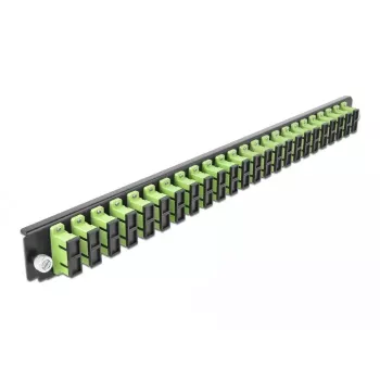 Splice Box priekšējais panelis DeLOCK 19 collu 24 portu SC Duplex laima zaļš