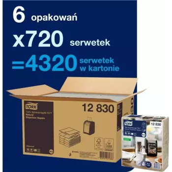 Papīra salvetes Tork 720 Xpressnap Fit 12830 baltas 1-kārtas
