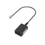Hama 00201130 kabeļa savienotāja adapteris TAE-F RJ11 melns