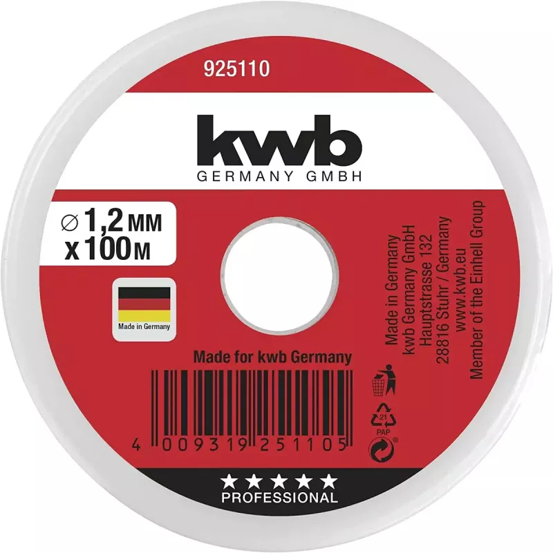 Virve KWB 925110 100m Neilons Zaļa 1.2mm