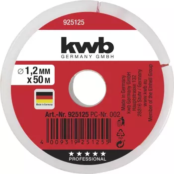 Virve KWB 925125 50 m neilons sarkans 1.2 mm