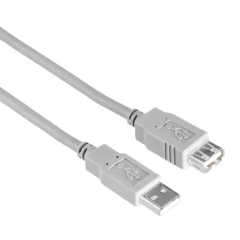 USB kabelis Hama 00200906 3 m USB A pelēks USB 2.0 0,48 Gbit/s