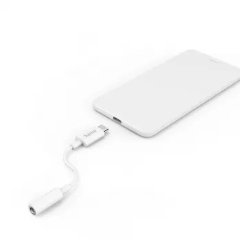 Hama 00201524 audio kabelis USB C uz 3,5 mm, balts