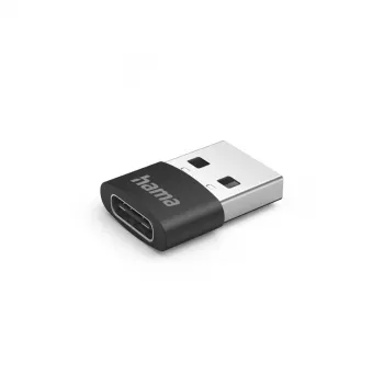 Hama 00201532 savienotāju adapteris USB C uz USB A, melns