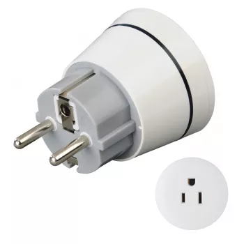 Hama 00223451 strāvas spraudņa adapteris, balts