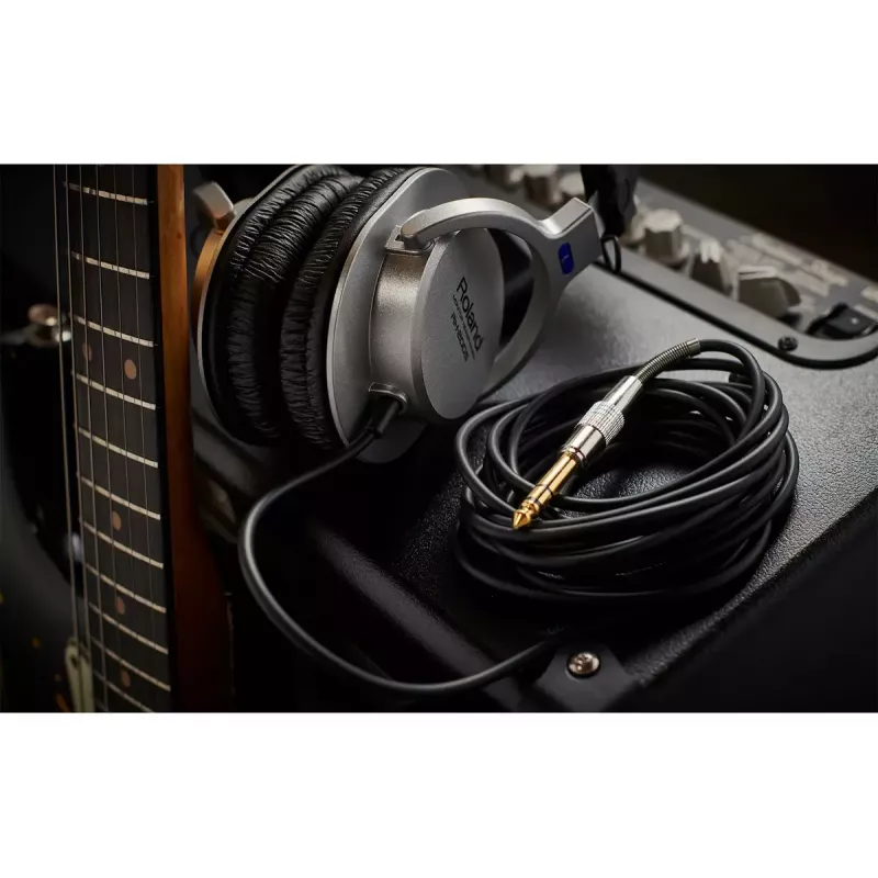 Austiņas Roland RH-200S ar vadu, mūzikai, melnas/sudrabainas, 20–20000 Hz
