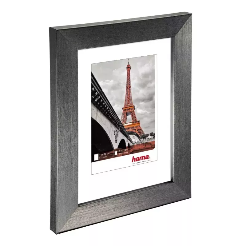 Hama Paris vienas fotogrāfijas rāmītis, pelēks