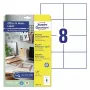 Pašlīmējošās printera etiķetes Avery LR3427-10 Baltas A4 80 etiķetes