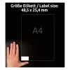Pašlīmējošā printera etiķete Avery LR3657-10 Balta 2.54x4.85 cm 400 gab.
