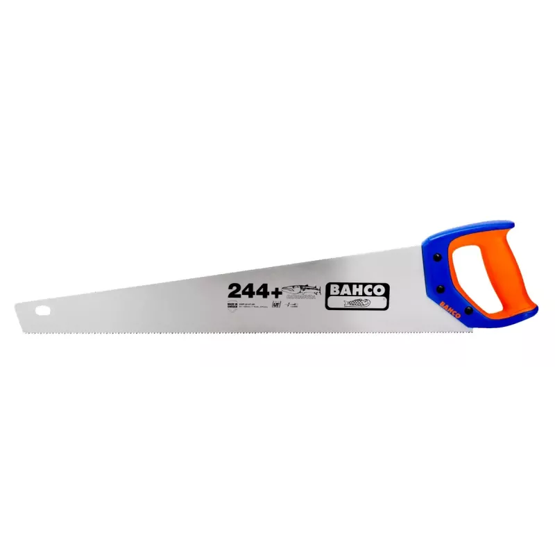 Mugurējais zāģis Bahco 244P-22-U7-HP 55 cm zils oranžs nerūsējošais tērauds