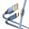 Hama Reflective USB kabelis USB 2.0 1.5 m USB A USB C Zils
