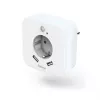 Hama 00223498 LED naktsgaismas ar kontaktligzdu, 2 USB izejām, kustības un gaismas sensoru
